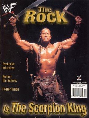 WWE Special The Rocks is Scorpion king 2002 Magazine PWcatalog