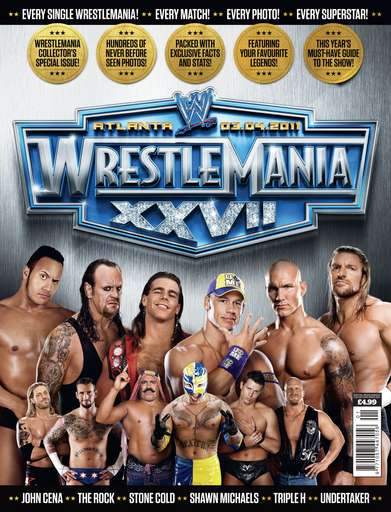 WWE Special Wrestlemania XXVII 2011 Magazine PWcatalog