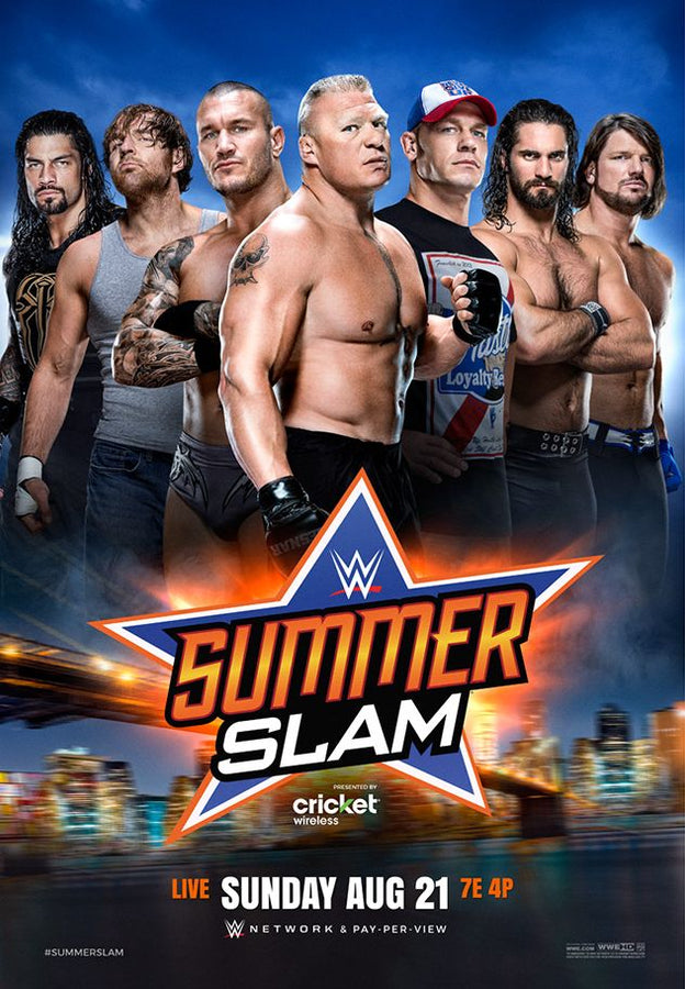 WWE SummerSlam 2016 Poster Pwcatalog