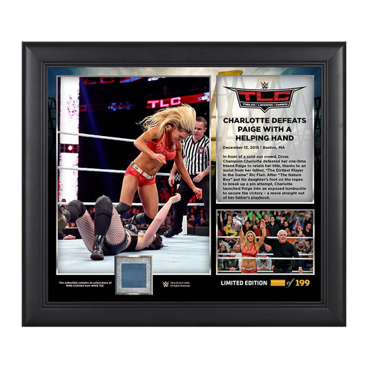 WWE TLC 2015 Charlotte 15 x 17 Photo Collage Plaque