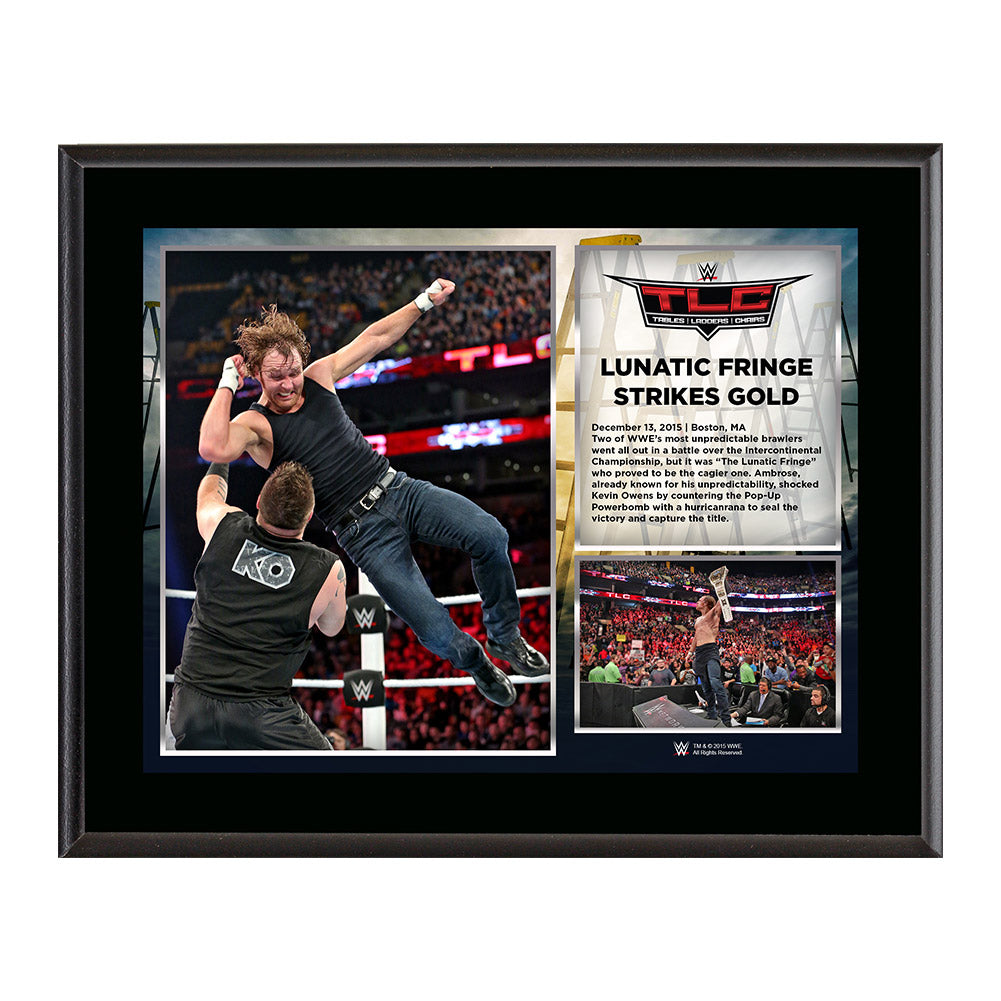 WWE TLC 2015 Dean Ambrose 10.5 x 13 Photo Collage Plaque