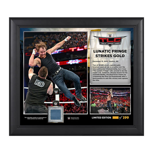 WWE TLC 2015 Dean Ambrose 15 x 17 Photo Collage Plaque