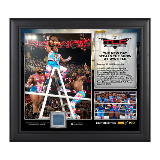 WWE TLC 2015 New Day 15 x 17 Photo Collage Plaque