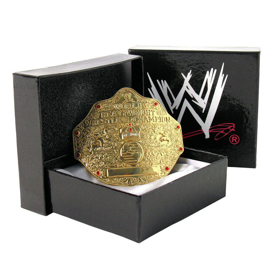 WWE World Heavyweight Championship Belt Buckle PWcatalog