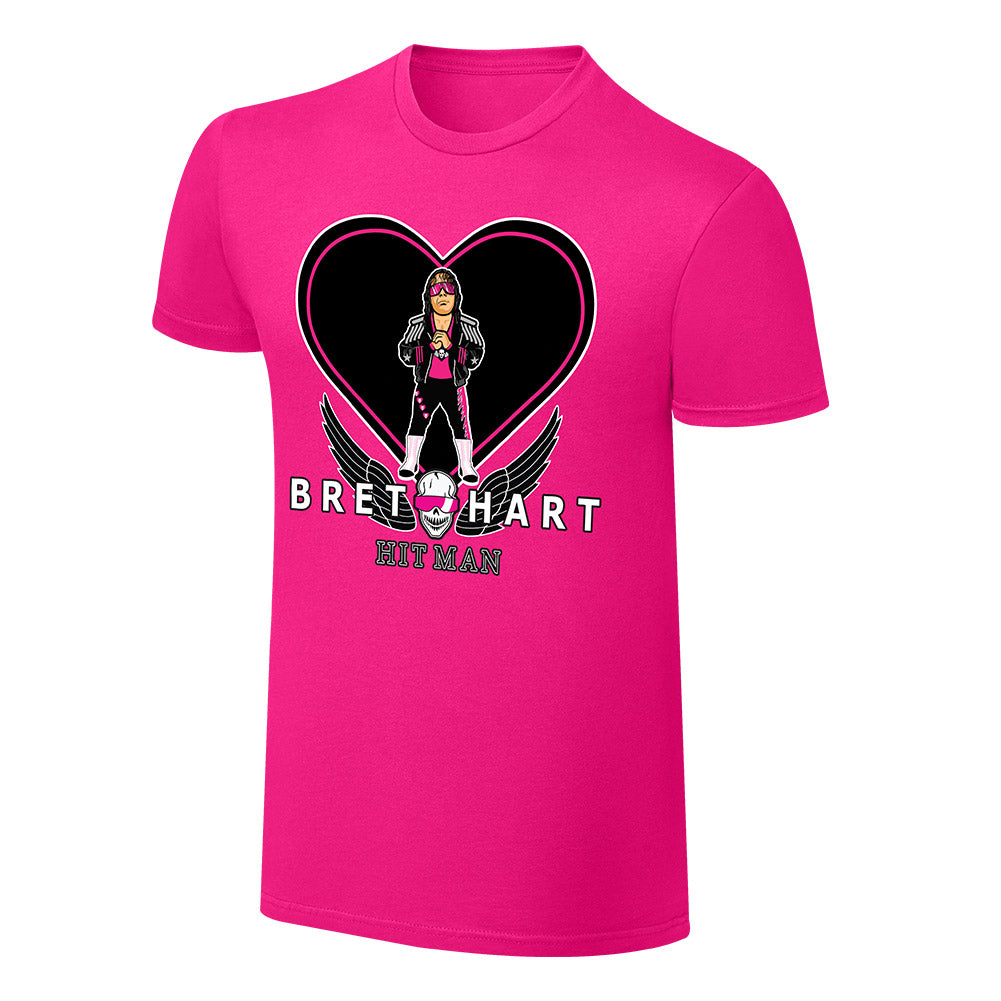 WWE X NERDS Bret Hart The Hitman Cartoon T-Shirt Pwcatalog