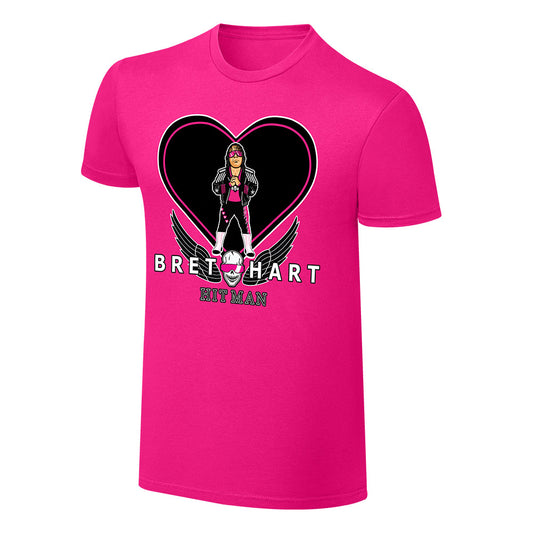 WWE X NERDS Bret Hart The Hitman Cartoon T-Shirt