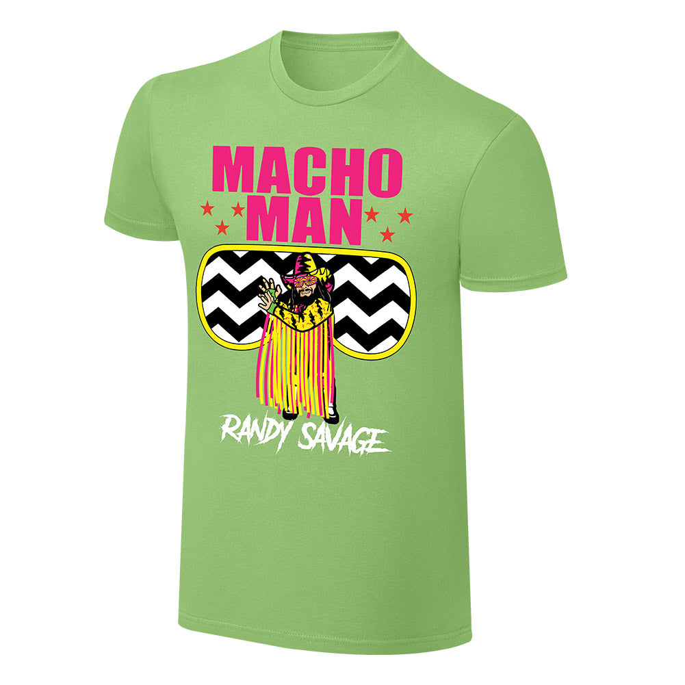 WWE X NERDS Macho Man Randy Savage Cartoon T-Shirt Pwcatalog