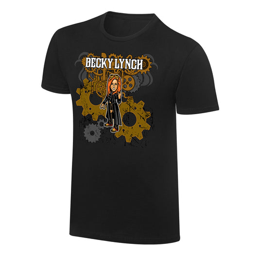WWE x NERDS Becky Lynch Steampunk Funk Cartoon T-Shirt