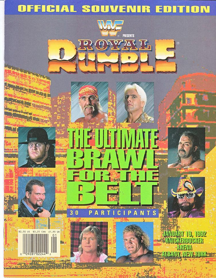 WWF Program Royal Rumble 1992 Magazine PWcatalog