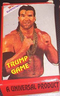 WWF Trump Game laying cards