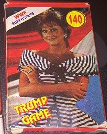 WWF Trump Game laying cards PWcatalog