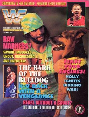 WWF Magazine December 1994 subscribtion edition Magazine PWcatalog