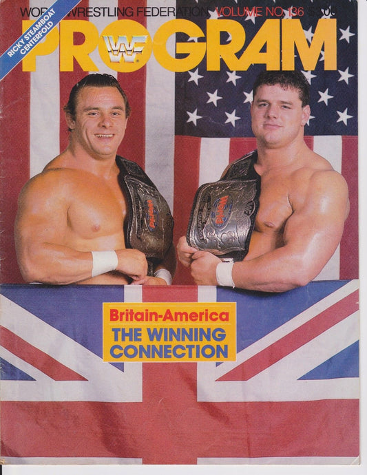 WWF Wrestling Program Volume 136 Magazine PWcatalog