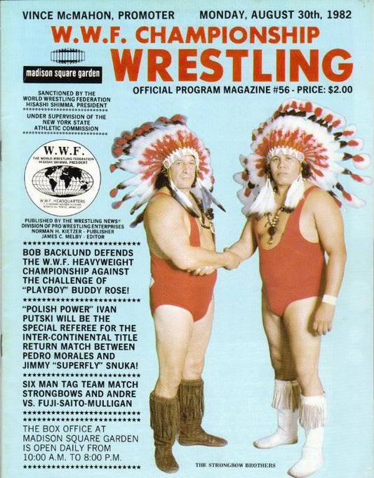 WWF Program MSG 56August 1982