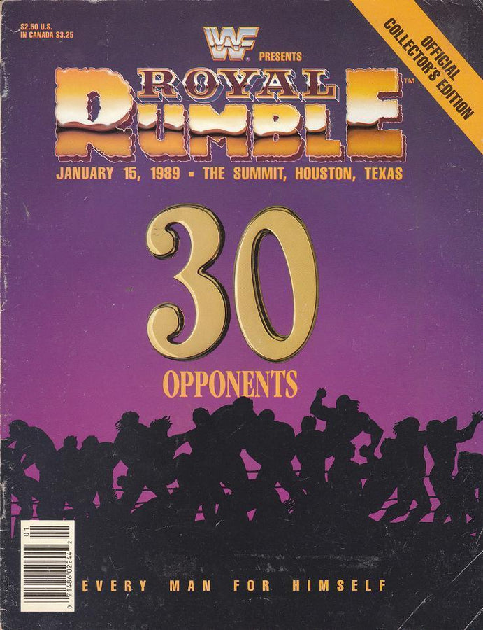 WWF Program Royal Rumble 1989 Magazine PWcatalog