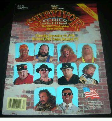 WWF Program Survivor Series 1990 Magazine PWcatalog