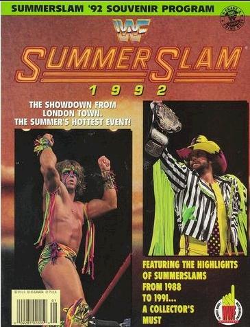 WWF Program SummerSlam 1992 Magazine PWcatalog