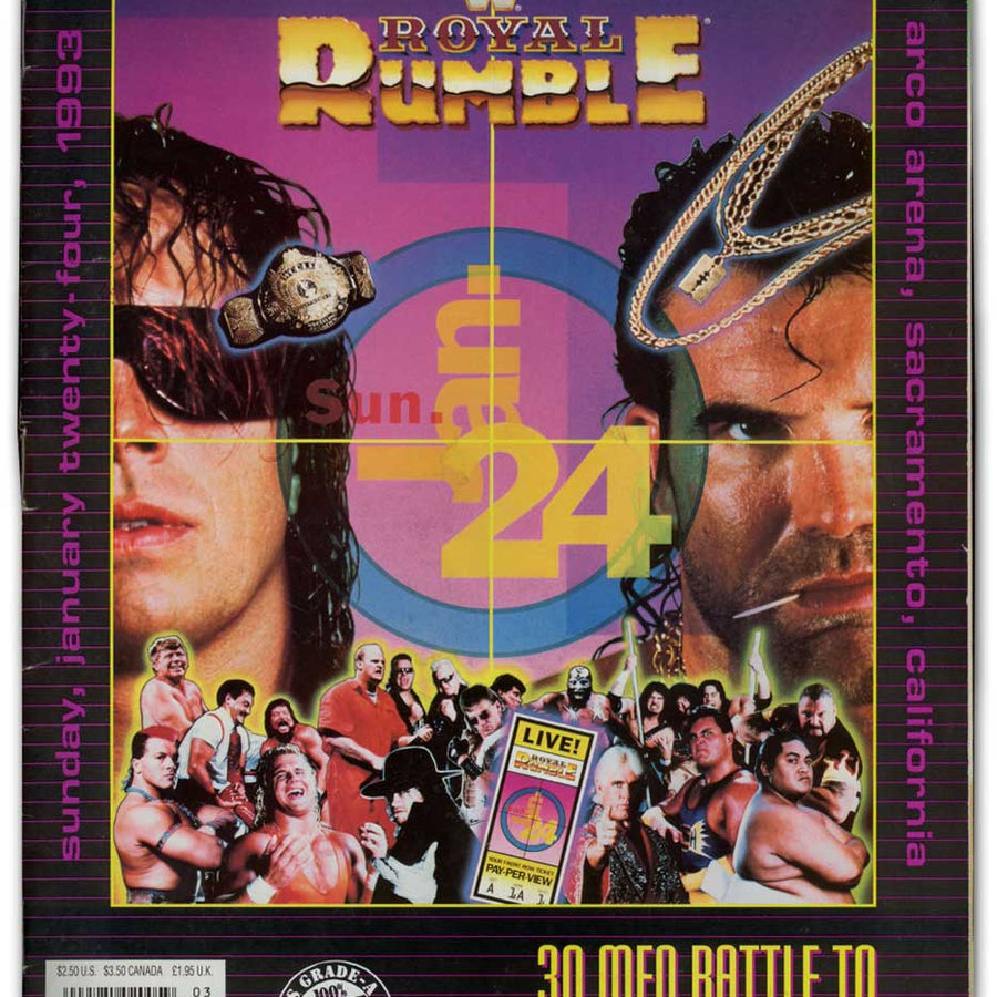 WWF Program Royal Rumble 1993 Magazine PWcatalog