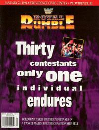 WWF Program Royal Rumble 1994 Magazine PWcatalog