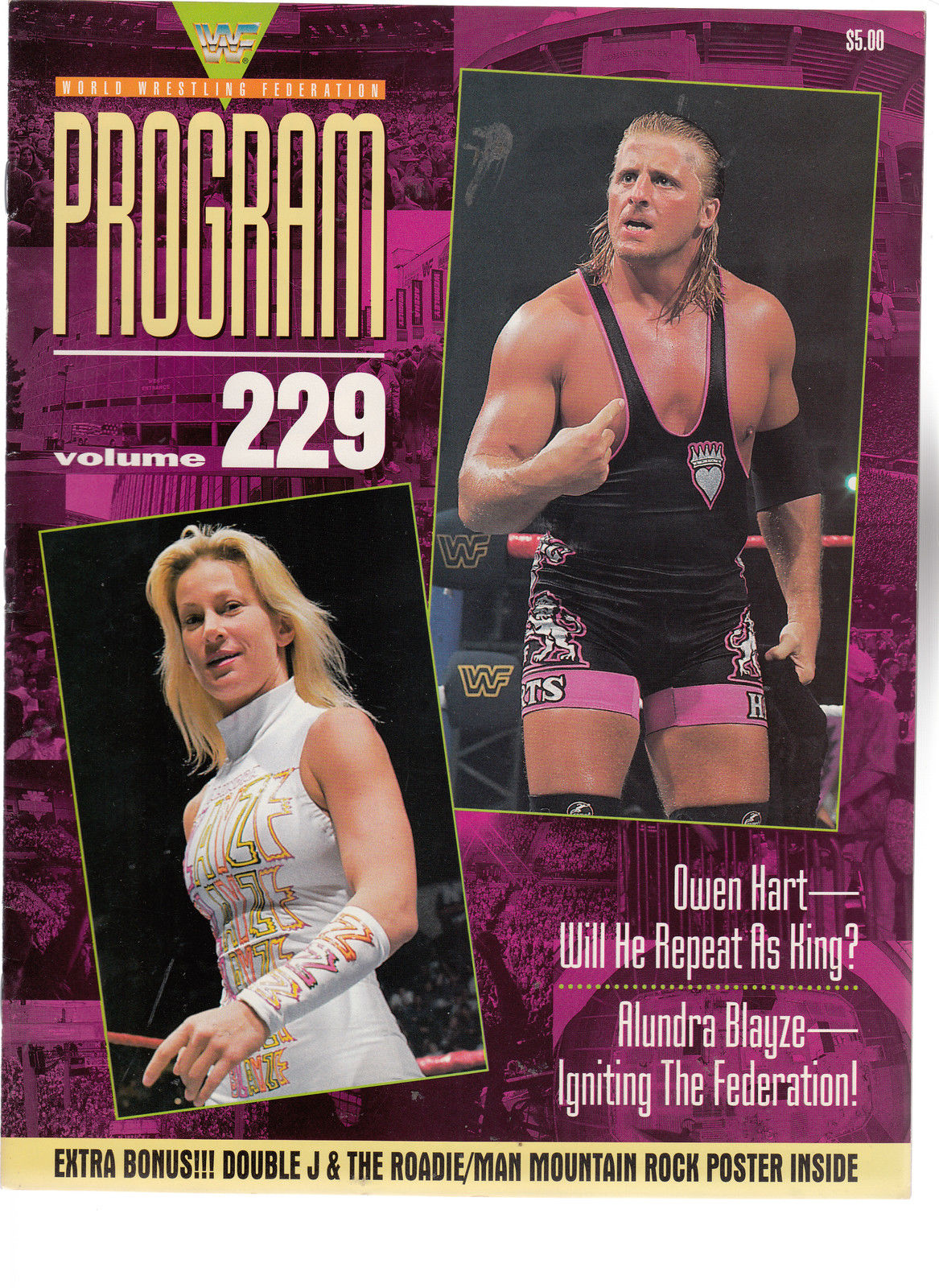 Wwf Program Insert WWF Wrestling Program Volume 229 – PW Catalog