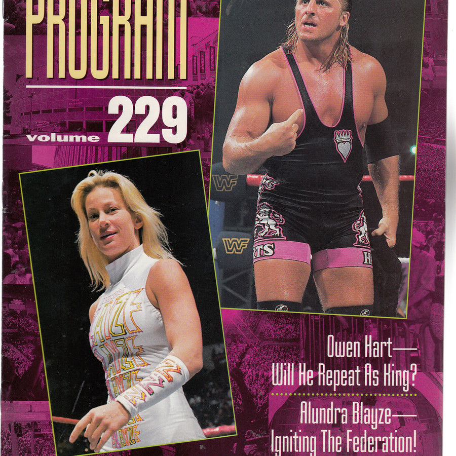 WWF Wrestling Program Volume 229 Magazine PWcatalog