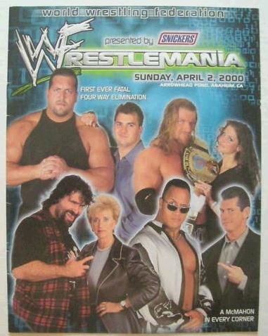 WWF Program Wrestlemania 16 Magazine PWcatalog