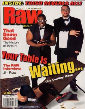 WWF Raw July 2000 Magazine PWcatalog