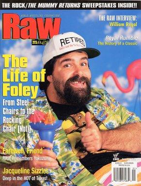 WWF Raw January 2001 Magazine PWcatalog
