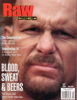 WWF Raw May 2001 Magazine PWcatalog