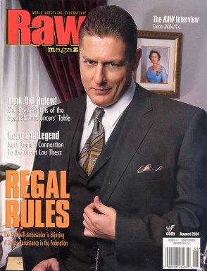 WWF Raw August 2001 Magazine PWcatalog