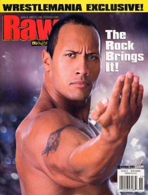 WWF Raw November 2001 Magazine PWcatalog