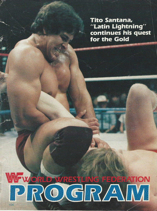 WWF Wrestling Program  Volume 104