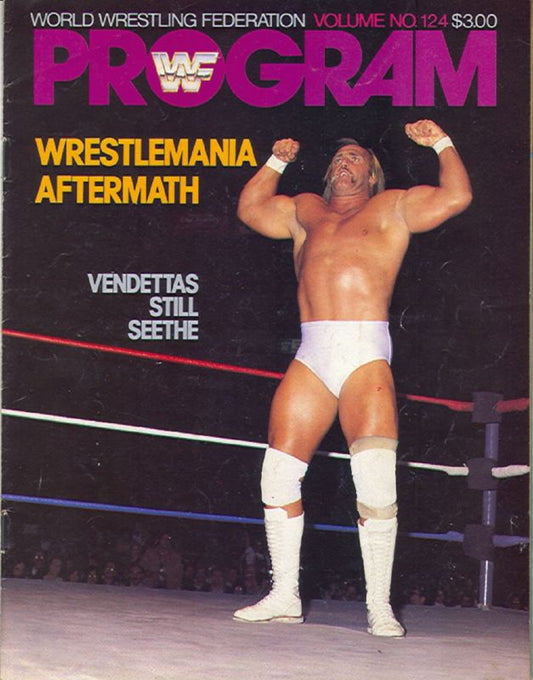 WWF Wrestling Program  Volume 124
