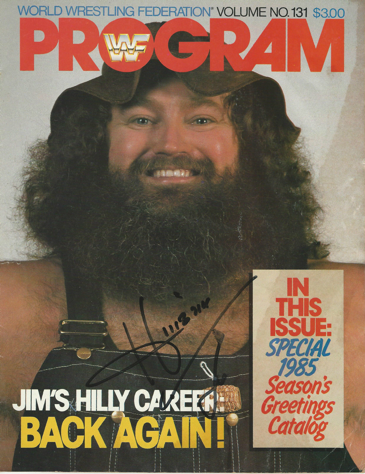 WWF Wrestling Program Volume 131 Magazine PWcatalog