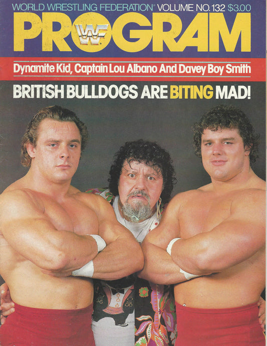 WWF Wrestling Program Volume 132 Magazine PWcatalog