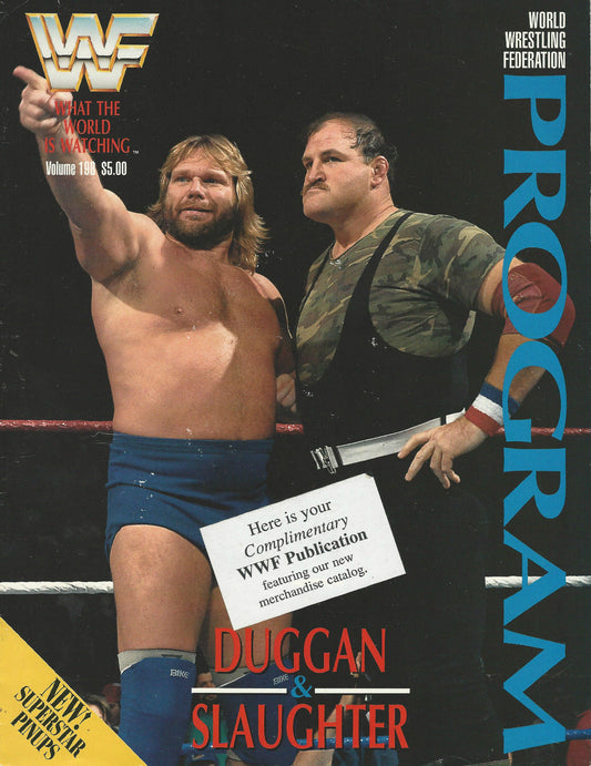 WWF Wrestling Program Volume 198 Magazine PWcatalog