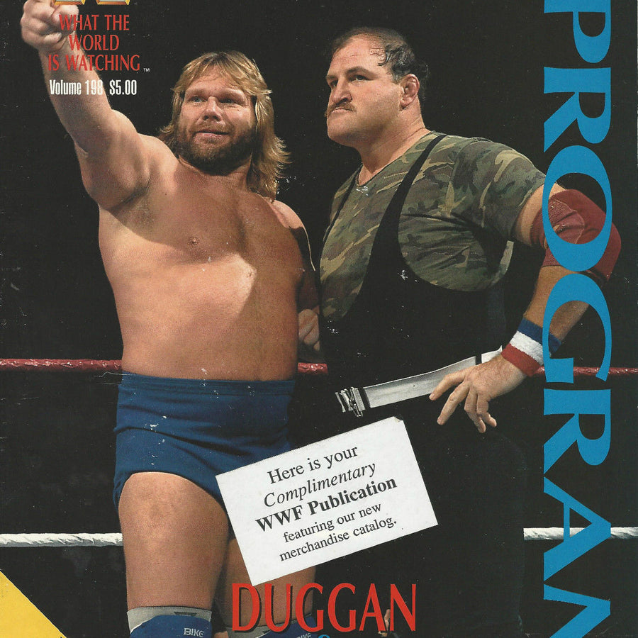 WWF Wrestling Program Volume 198 Magazine PWcatalog