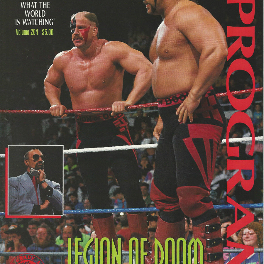 WWF Wrestling Program Volume 204 Magazine PWcatalog