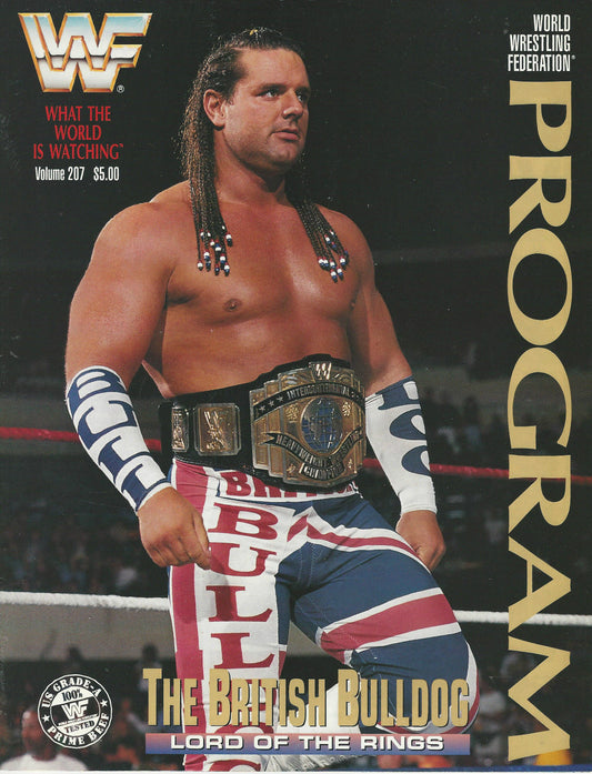 WWF Wrestling Program Volume 207 Magazine PWcatalog