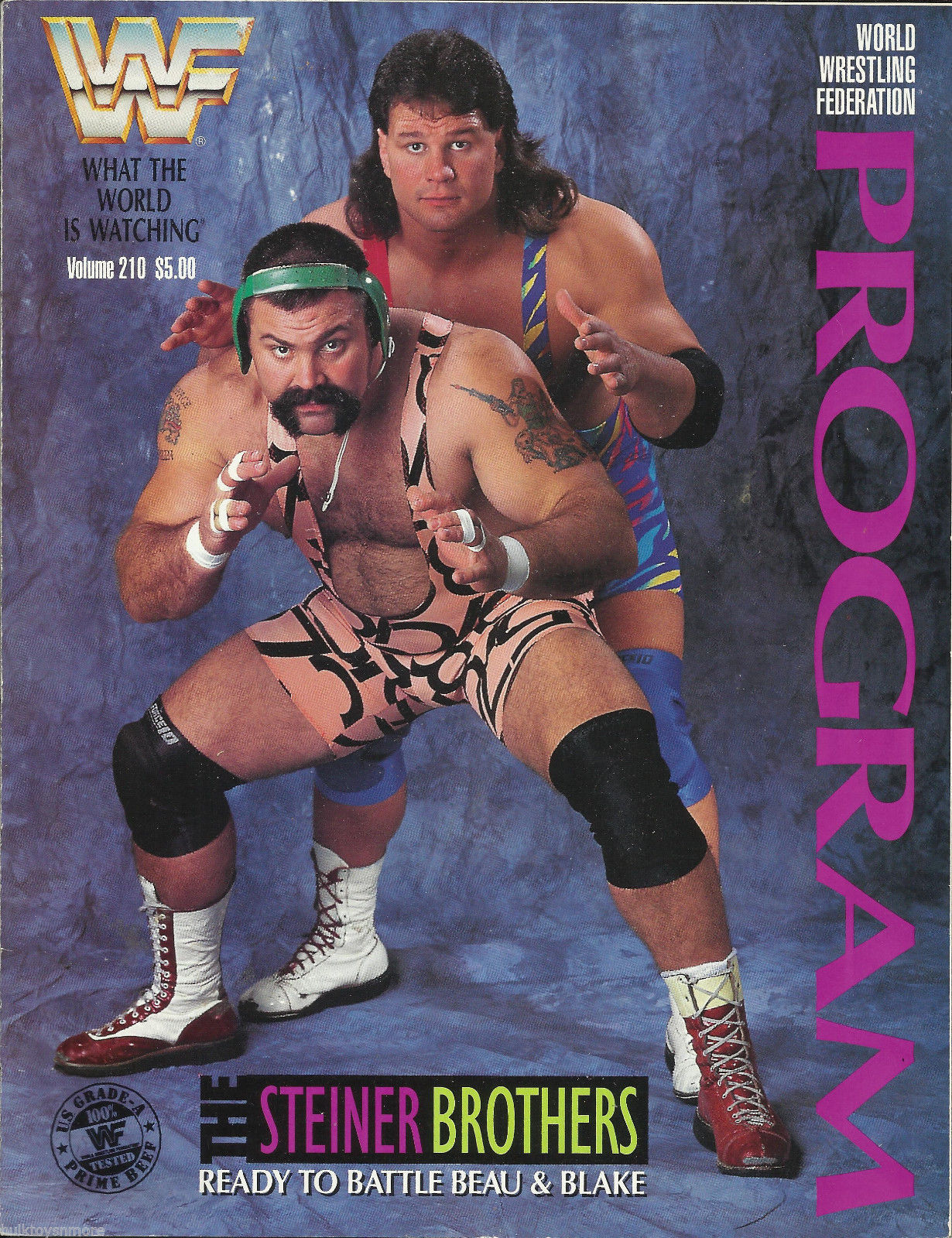 WWF Wrestling Program Volume 210 Magazine PWcatalog