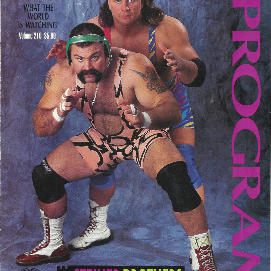 WWF Wrestling Program Volume 210 Magazine PWcatalog