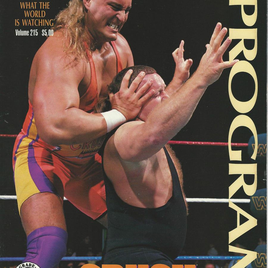 WWF Wrestling Program Volume 215 Magazine PWcatalog