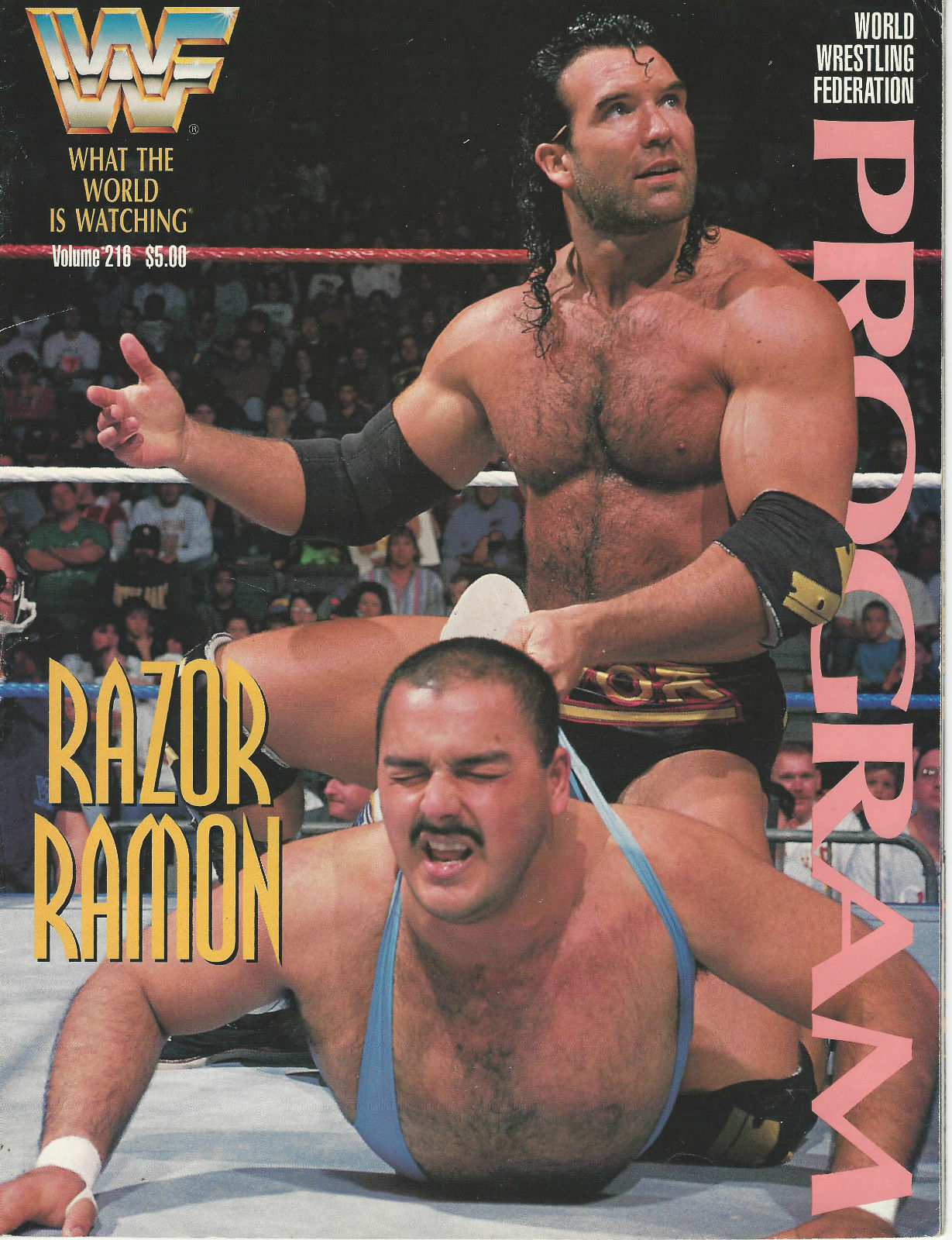 WWF Wrestling Program Volume 216 Magazine PWcatalog