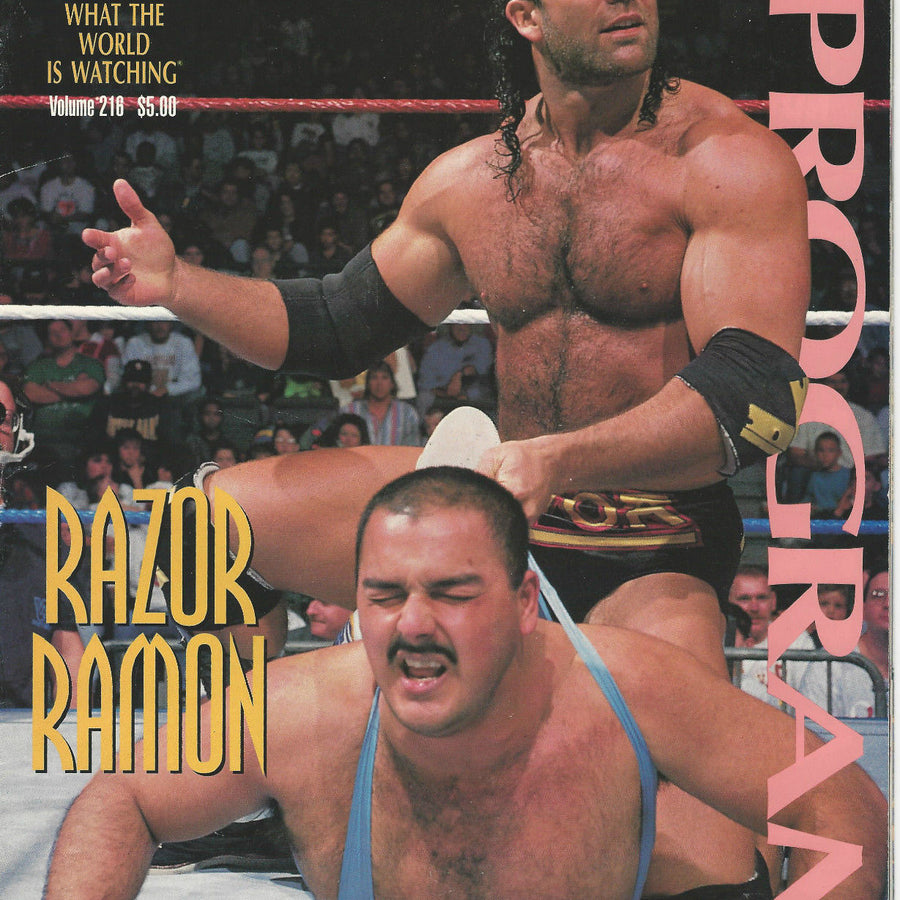 WWF Wrestling Program Volume 216 Magazine PWcatalog