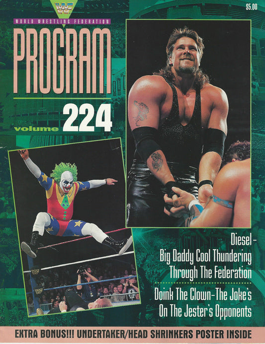 WWF Wrestling Program Volume 224 Magazine PWcatalog
