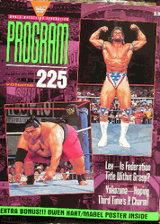 WWF Wrestling Program Volume 225 Magazine PWcatalog