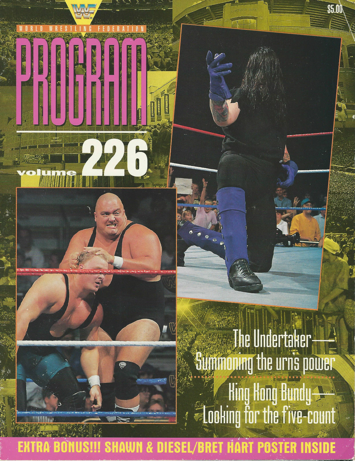 WWF Wrestling Program Volume 226 Magazine PWcatalog