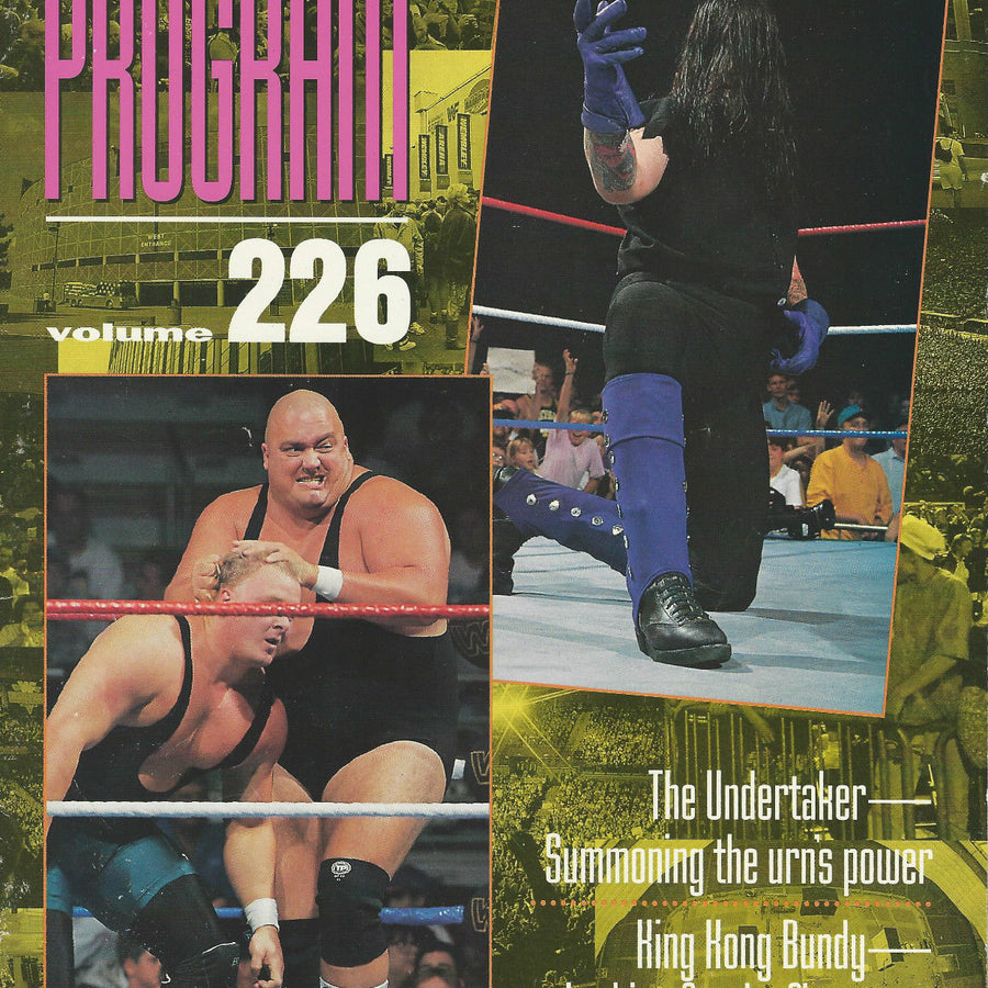 WWF Wrestling Program Volume 226 Magazine PWcatalog