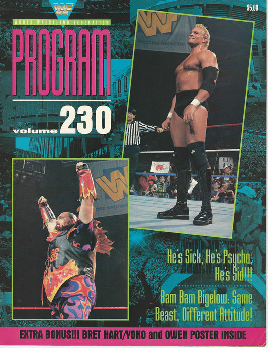 WWF Wrestling Program Volume 230 Magazine PWcatalog