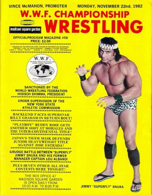 WWF Wrestling Program Vol. 58